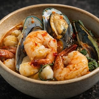 Seafood in Clay Pot